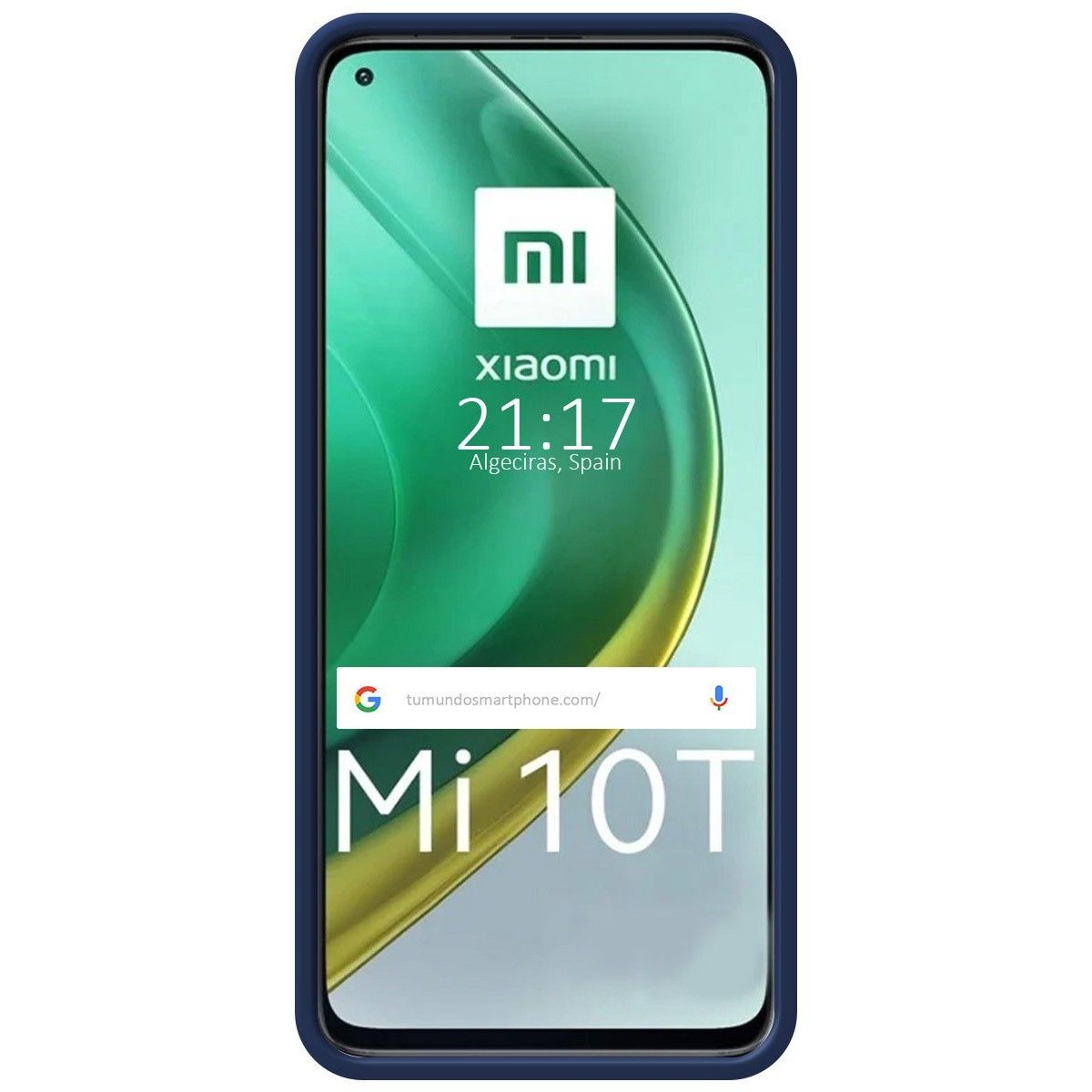 Funda Silicona Líquida Ultra Suave con Anillo para Xiaomi Mi 10T / MI 10T Pro color Azul