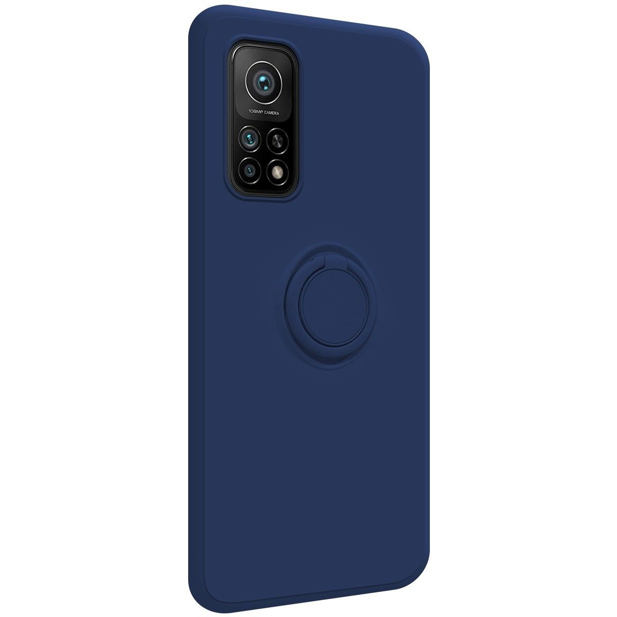 Funda Silicona Líquida Ultra Suave con Anillo para Xiaomi Mi 10T / MI 10T Pro color Azul