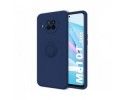 Funda Silicona Líquida Ultra Suave con Anillo para Xiaomi Mi 10T Lite color Azul