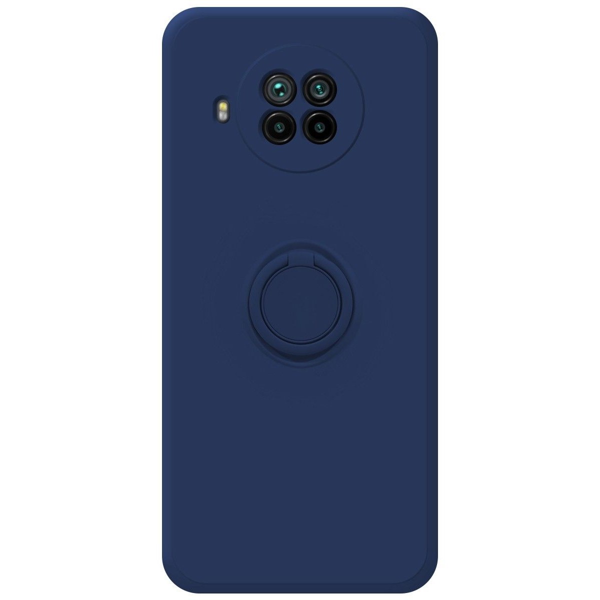 Funda Silicona Líquida Ultra Suave con Anillo para Xiaomi Mi 10T Lite color Azul