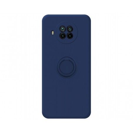 Funda Silicona Líquida Ultra Suave con Anillo para Xiaomi Mi 10T Lite color Azul