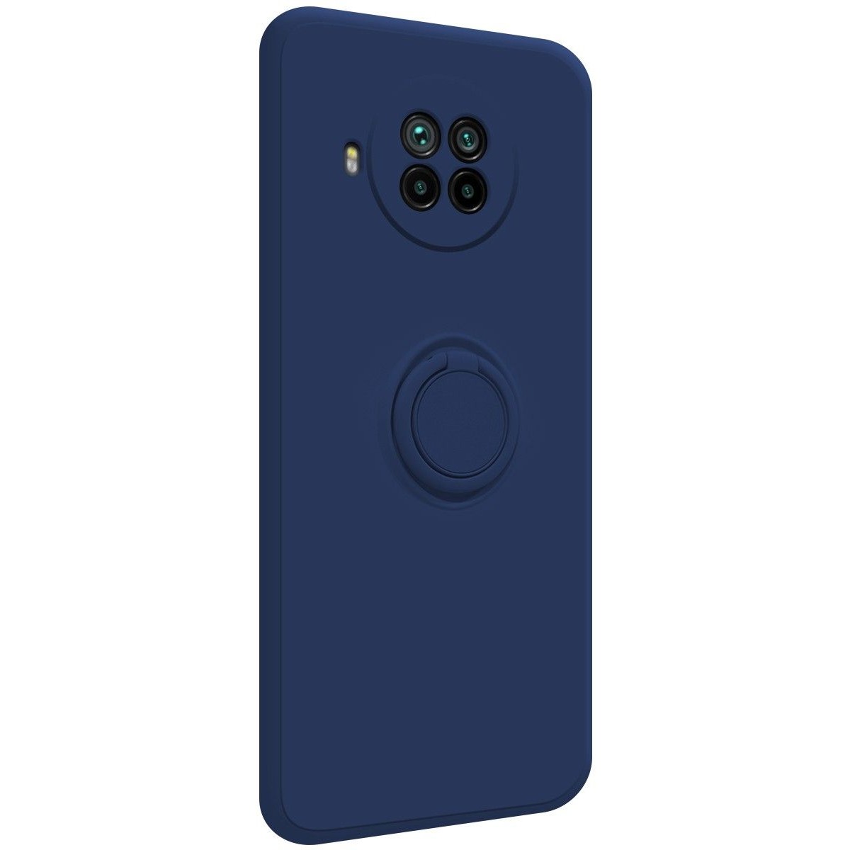 Funda Silicona Líquida Ultra Suave con Anillo para Xiaomi Mi 10T Lite color Azul