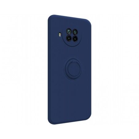 Funda Silicona Líquida Ultra Suave con Anillo para Xiaomi Mi 10T Lite color Azul