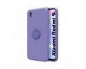 Funda Silicona Líquida Ultra Suave con Anillo para Xiaomi Redmi 9A / 9AT color Morada