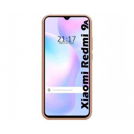 Funda Silicona Líquida Ultra Suave con Anillo para Xiaomi Redmi 9A / 9AT color Rosa