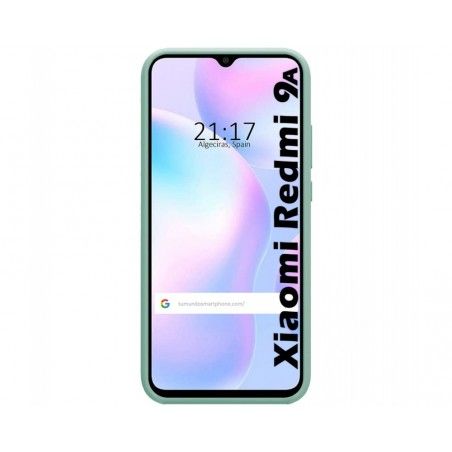 Funda Silicona Líquida Ultra Suave con Anillo para Xiaomi Redmi 9A / 9AT color Verde