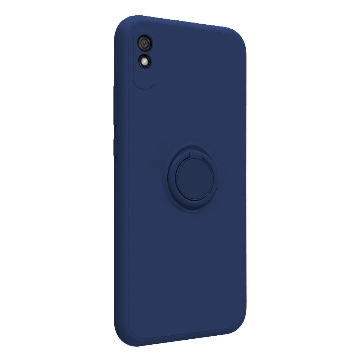 Funda Silicona Líquida Ultra Suave con Anillo para Xiaomi Redmi 9A / 9AT color Azul
