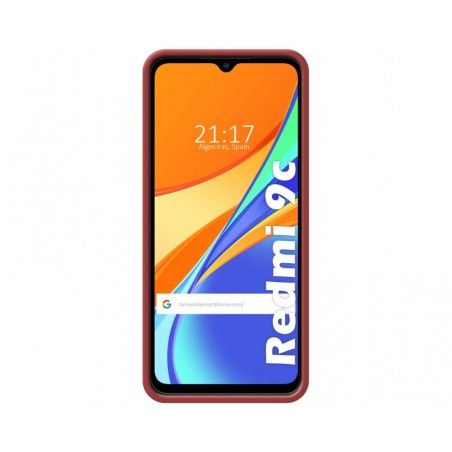 Funda Silicona Líquida Ultra Suave con Anillo para Xiaomi Redmi 9C color Rojo Coral