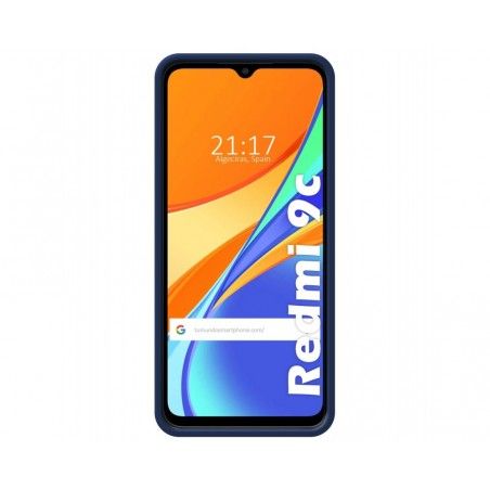Funda Silicona Líquida Ultra Suave con Anillo para Xiaomi Redmi 9C color Azul