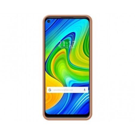 Funda Silicona Líquida Ultra Suave con Anillo para Xiaomi Redmi Note 9 color Rosa