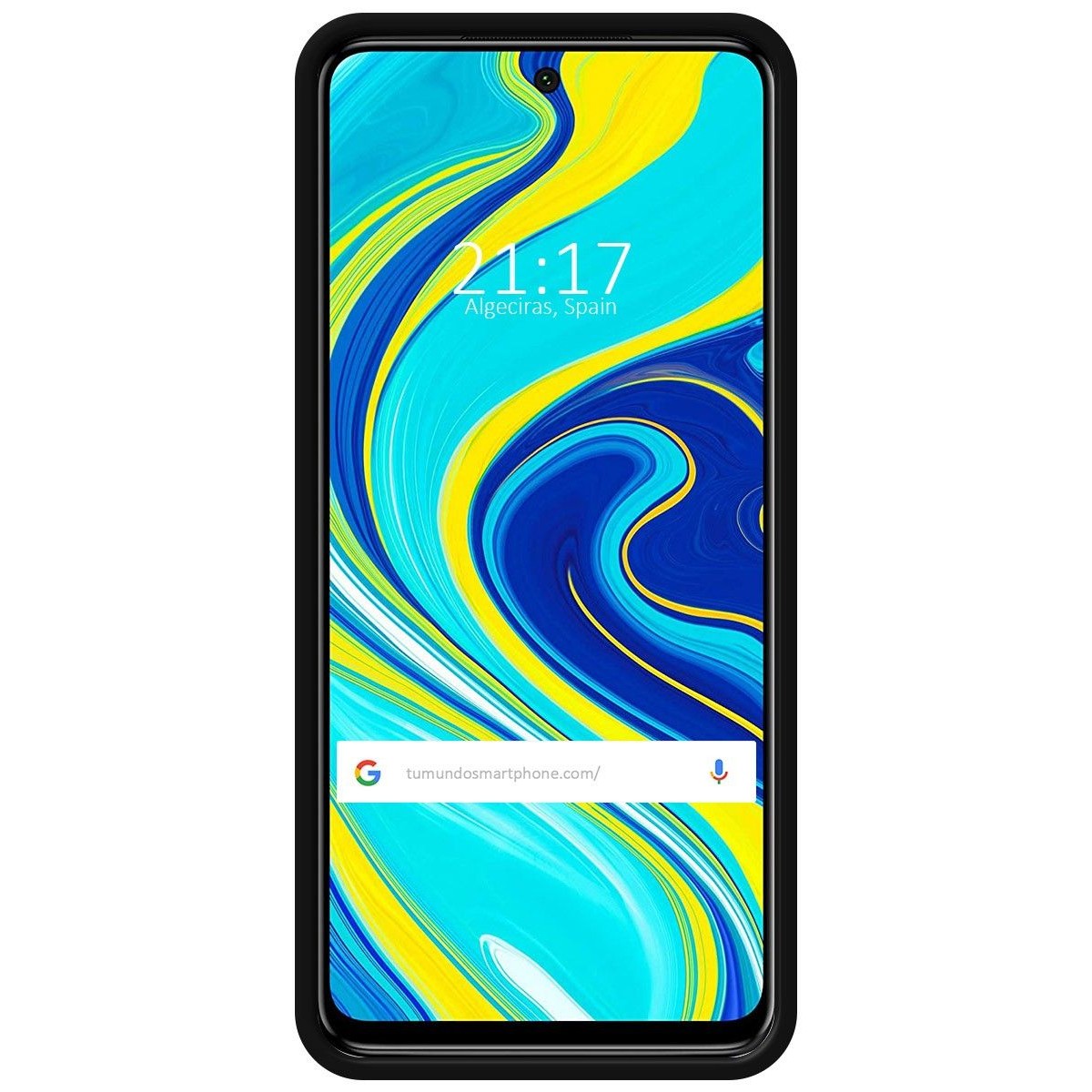 Funda Silicona Líquida Ultra Suave con Anillo para Xiaomi Redmi Note 9S / Note 9 Pro color Negra