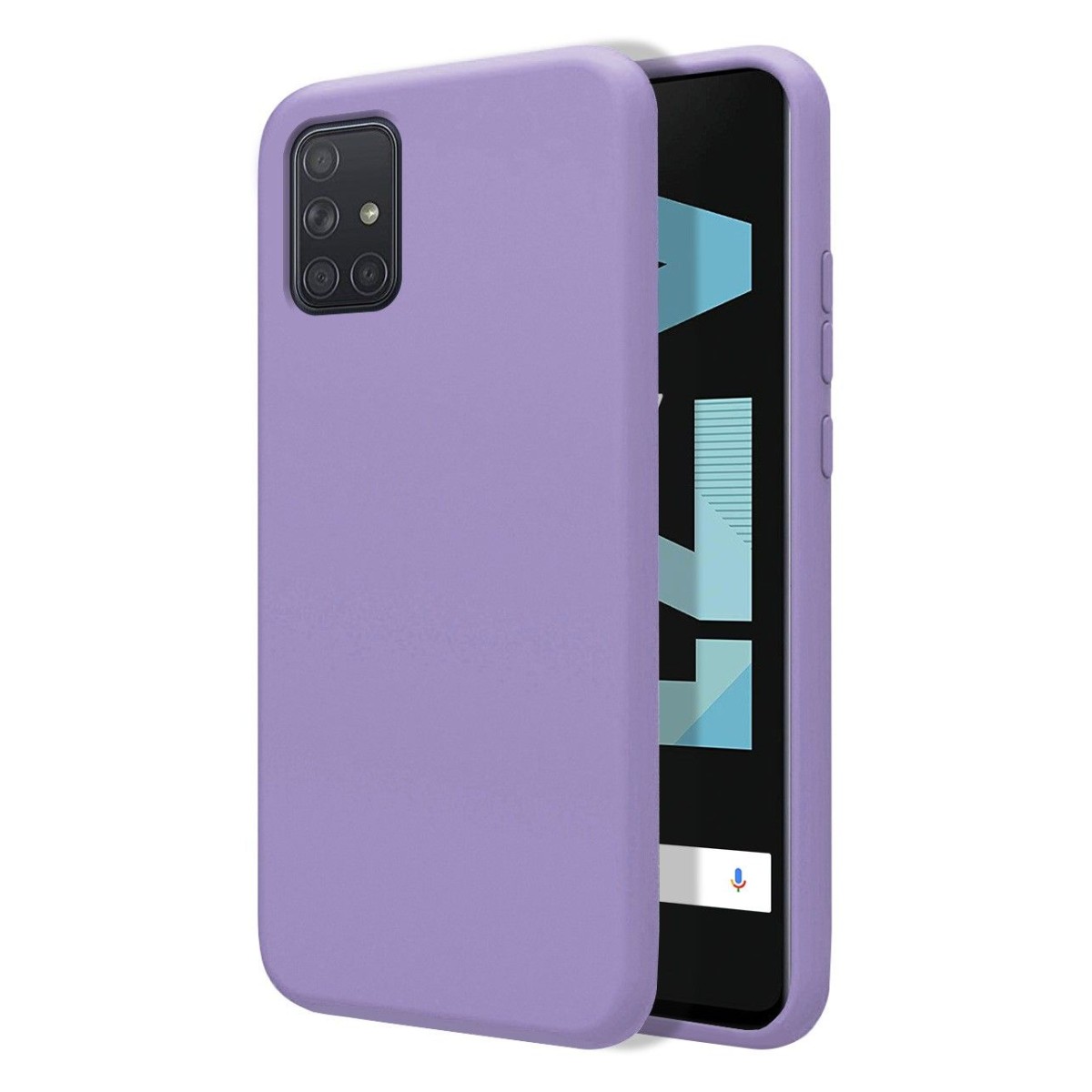 Funda Silicona Líquida Ultra Suave para Samsung Galaxy A71 color Morada
