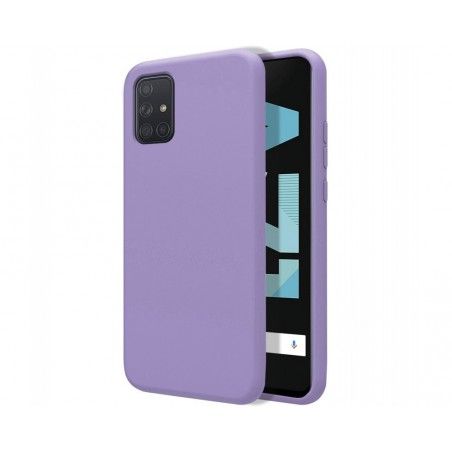 Funda Silicona Líquida Ultra Suave para Samsung Galaxy A71 color Morada