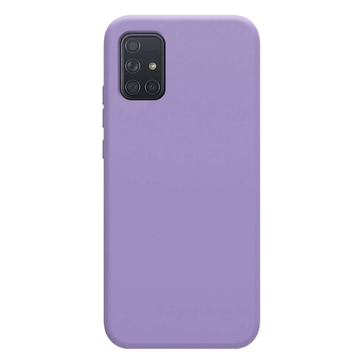 Funda Silicona Líquida Ultra Suave para Samsung Galaxy A71 color Morada