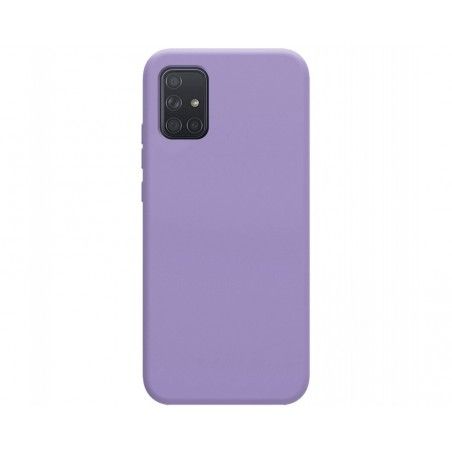 Funda Silicona Líquida Ultra Suave para Samsung Galaxy A71 color Morada