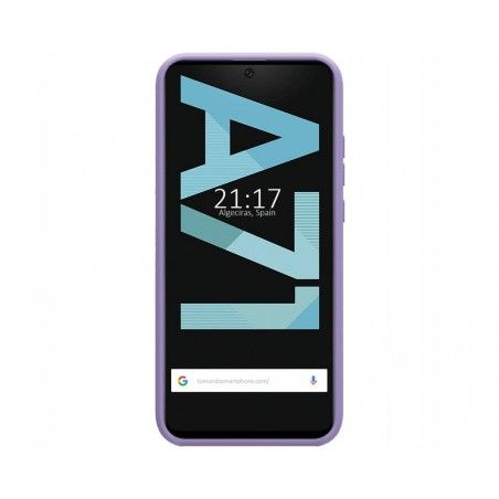Funda Silicona Líquida Ultra Suave para Samsung Galaxy A71 color Morada