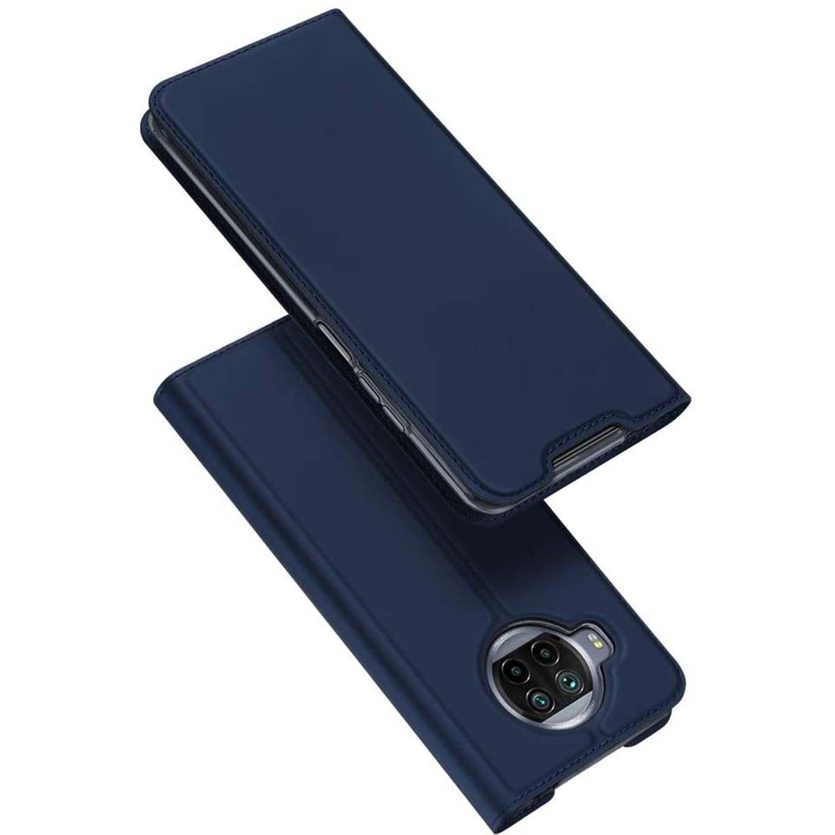 Funda Piel Soporte Magnética Dux Ducis para Xiaomi Mi 10T Lite color Azul
