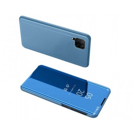 Funda Flip Cover Clear View para Samsung Galaxy A12 / M12 color Azul