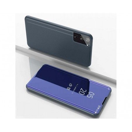 Funda Flip Cover Clear View para Samsung Galaxy S21 5G color Azul