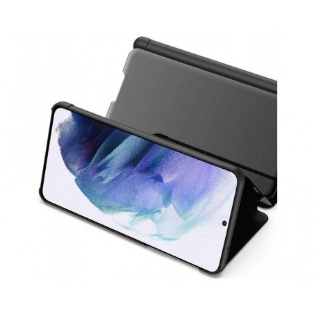 Funda Flip Cover Clear View para Samsung Galaxy S21 5G color Azul