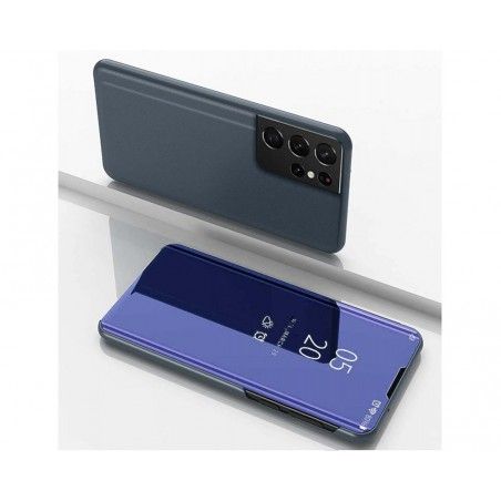 Funda Flip Cover Clear View para Samsung Galaxy S21 Ultra 5G color Azul