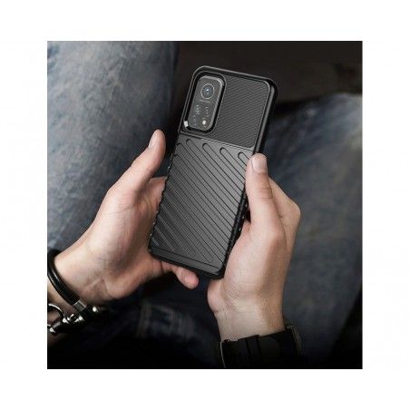 Funda Gel Flexible Thunder Armor Rugged para Xiaomi Mi 10T / MI 10T Pro color Negra