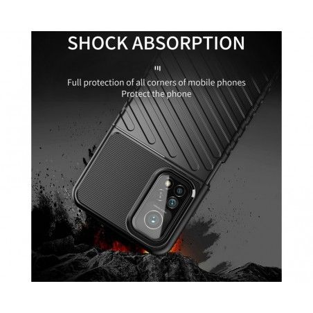 Funda Gel Flexible Thunder Armor Rugged para Xiaomi Mi 10T / MI 10T Pro color Negra
