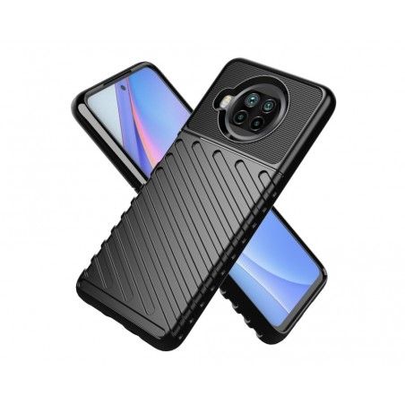Funda Gel Flexible Thunder Armor Rugged para Xiaomi Mi 10T Lite color Negra