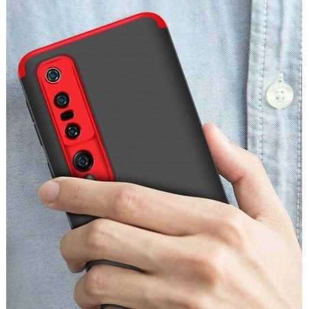 Funda Carcasa GKK 360 para Xiaomi Mi 10 / Mi 10 Pro color Negra / Roja