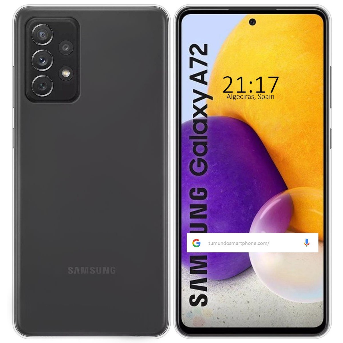 Funda Silicona Gel TPU Transparente para Samsung Galaxy A72