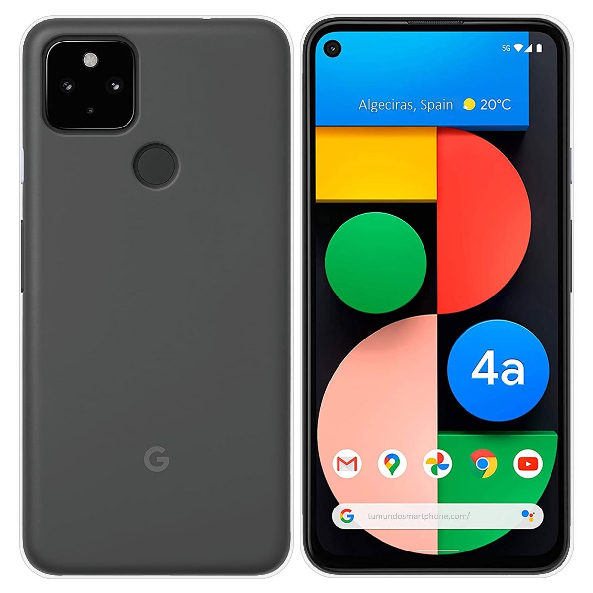 Funda Silicona Gel TPU Transparente para Google Pixel 4a