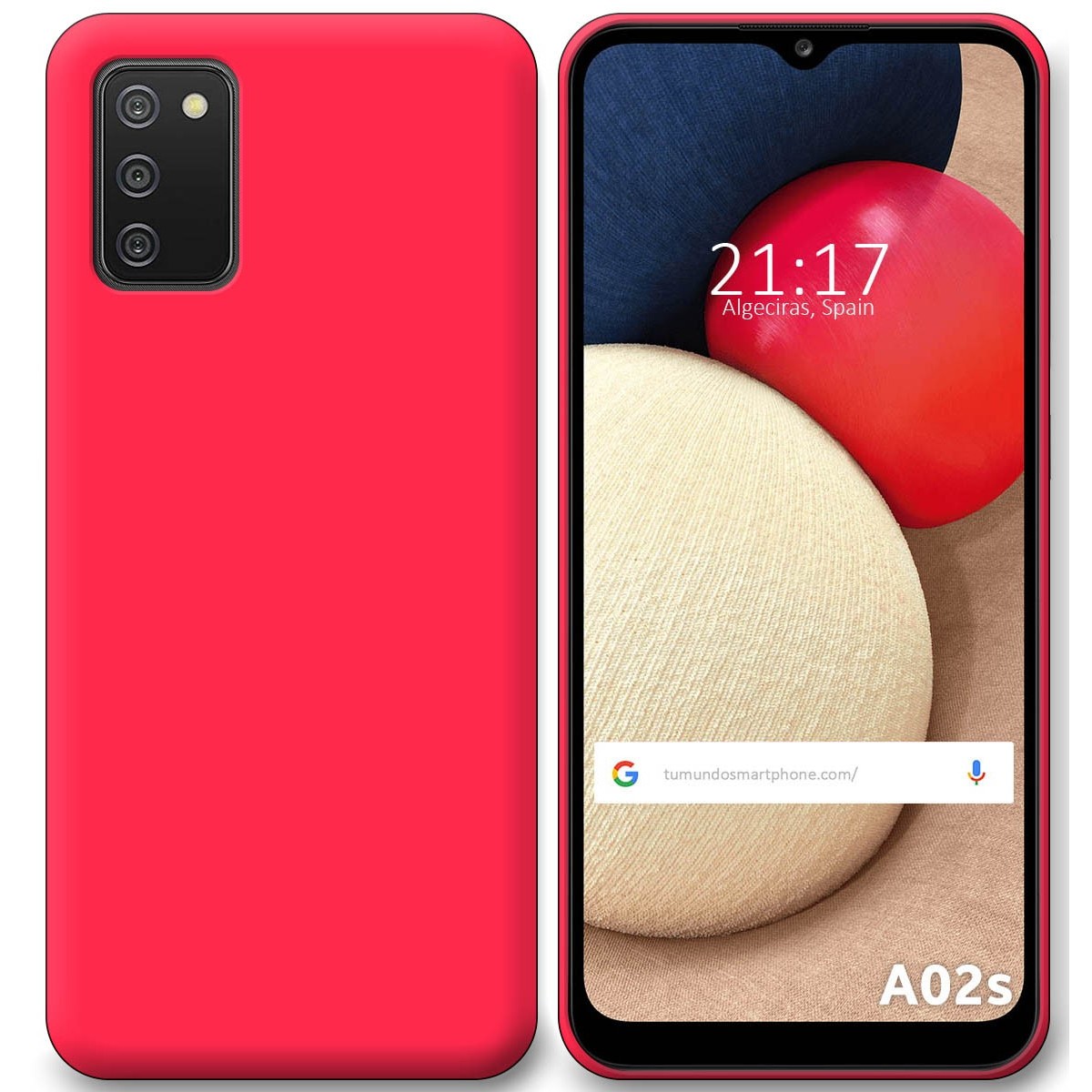 Funda Silicona Gel TPU Rosa para Samsung Galaxy A02s