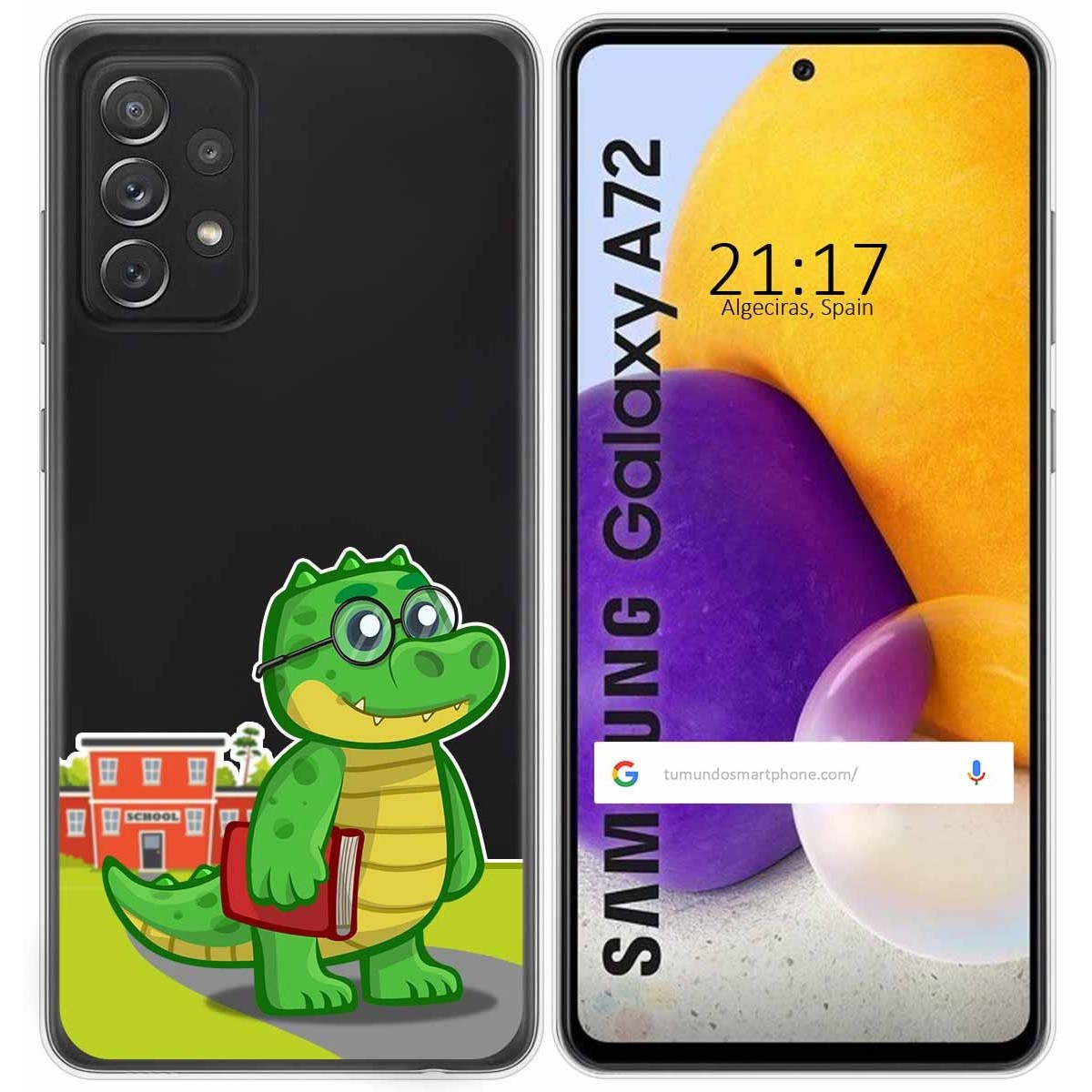 Funda Gel Transparente para Samsung Galaxy A72 diseño Coco Dibujos