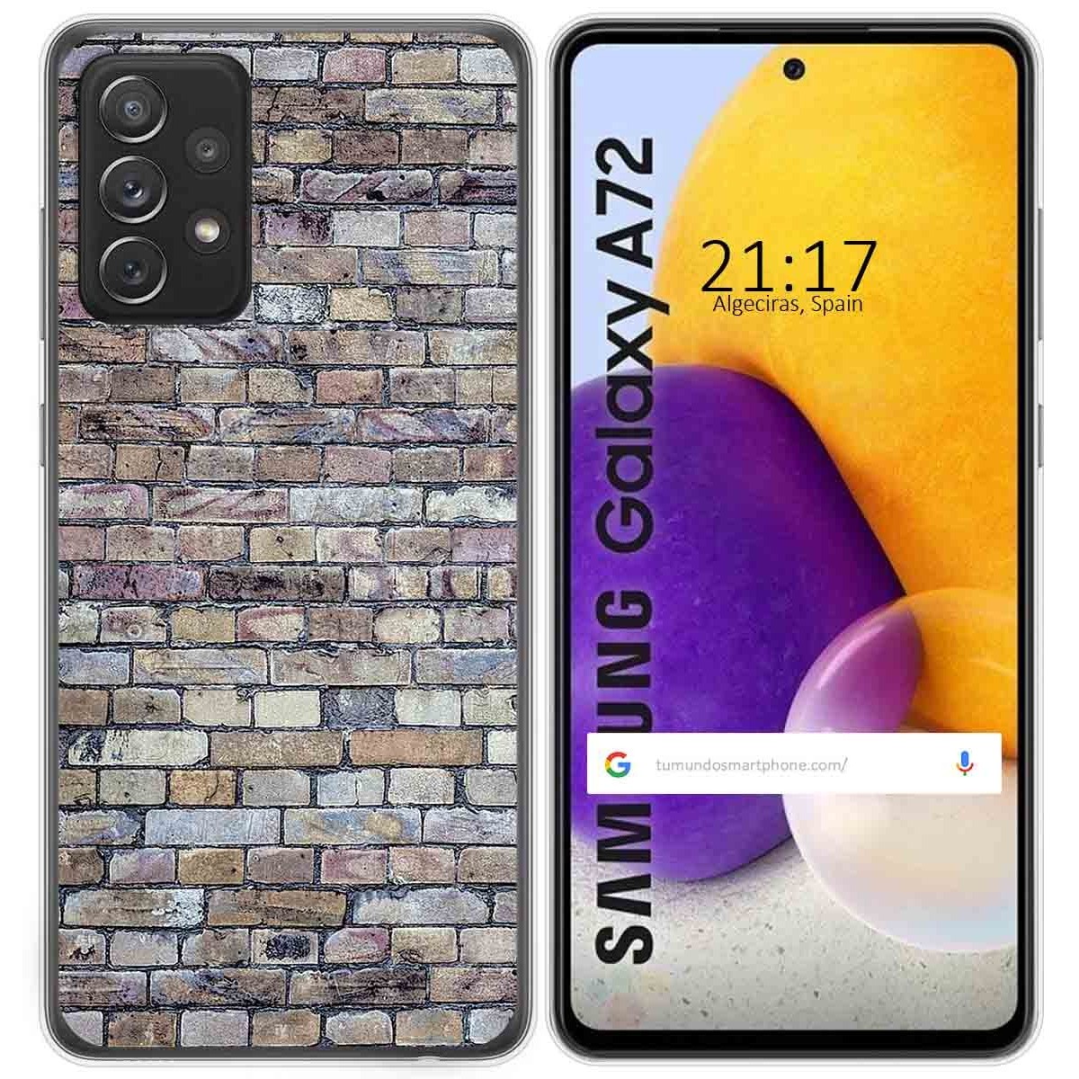 Funda Gel Tpu para Samsung Galaxy A72 diseño Ladrillo 02 Dibujos