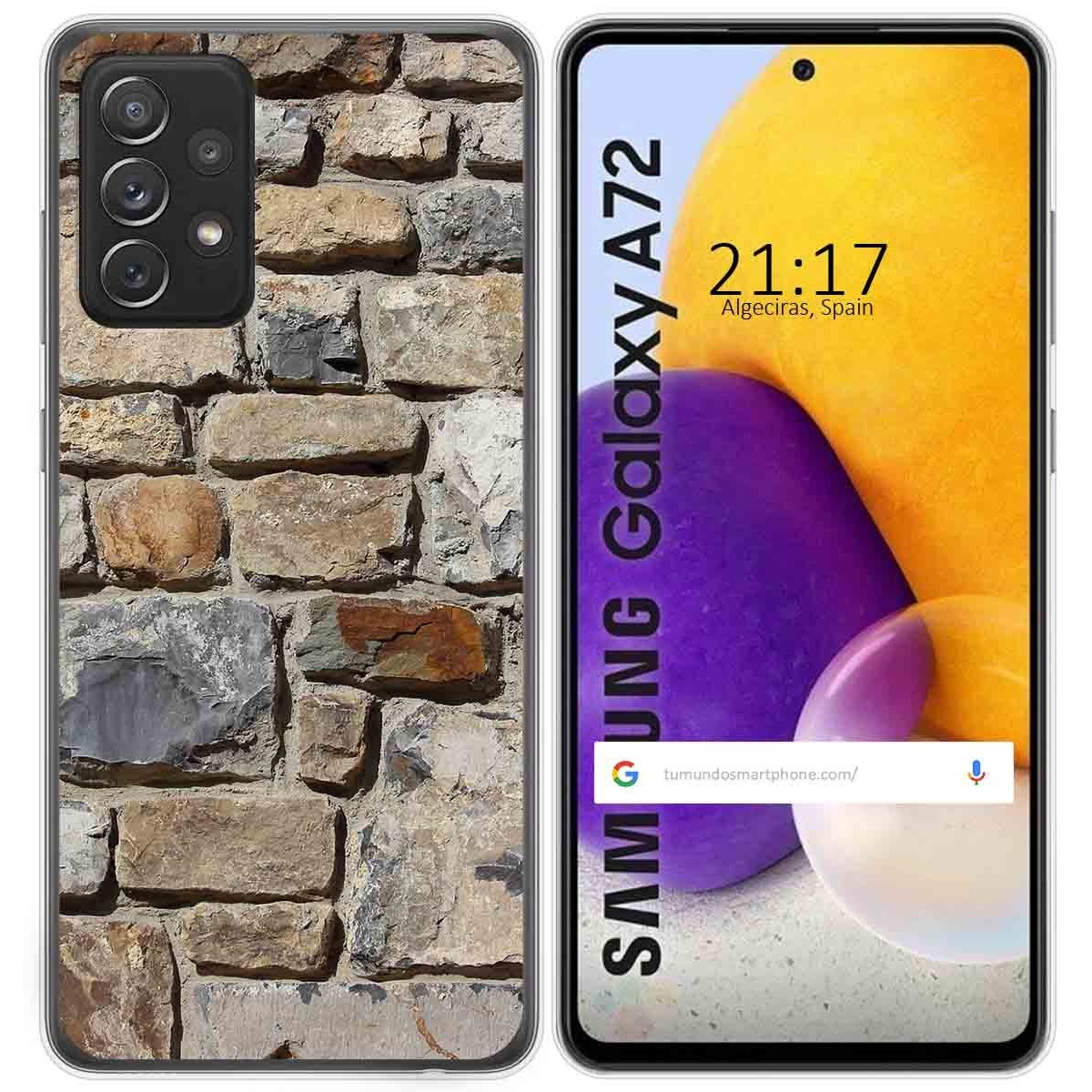 Funda Gel Tpu para Samsung Galaxy A72 diseño Ladrillo 03 Dibujos