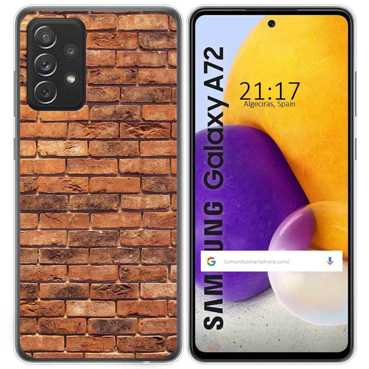 Funda Gel Tpu para Samsung Galaxy A72 diseño Ladrillo 04 Dibujos