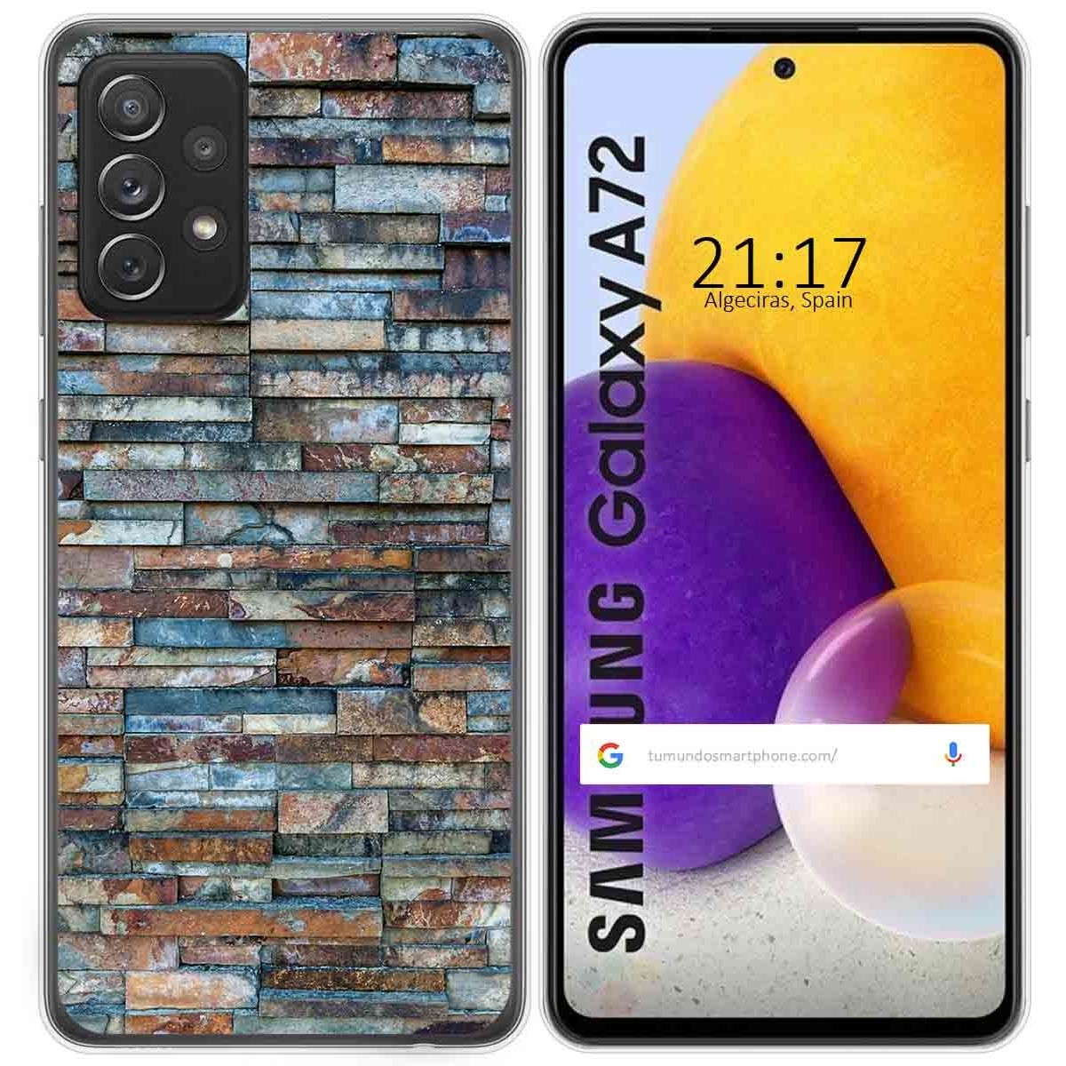 Funda Gel Tpu para Samsung Galaxy A72 diseño Ladrillo 05 Dibujos