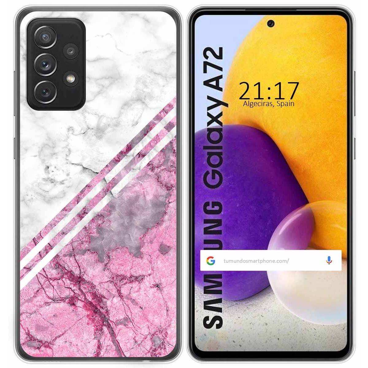 Funda Gel Tpu para Samsung Galaxy A72 diseño Mármol 03 Dibujos