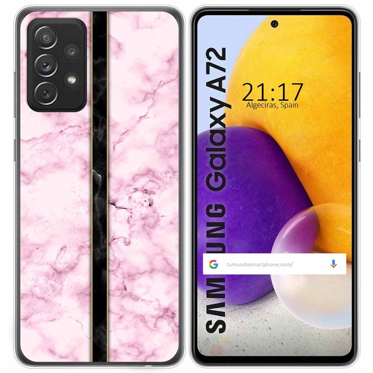 Funda Gel Tpu para Samsung Galaxy A72 diseño Mármol 04 Dibujos