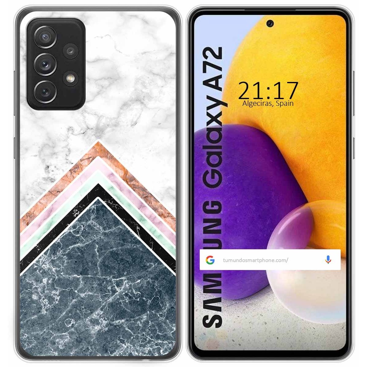 Funda Gel Tpu para Samsung Galaxy A72 diseño Mármol 05 Dibujos