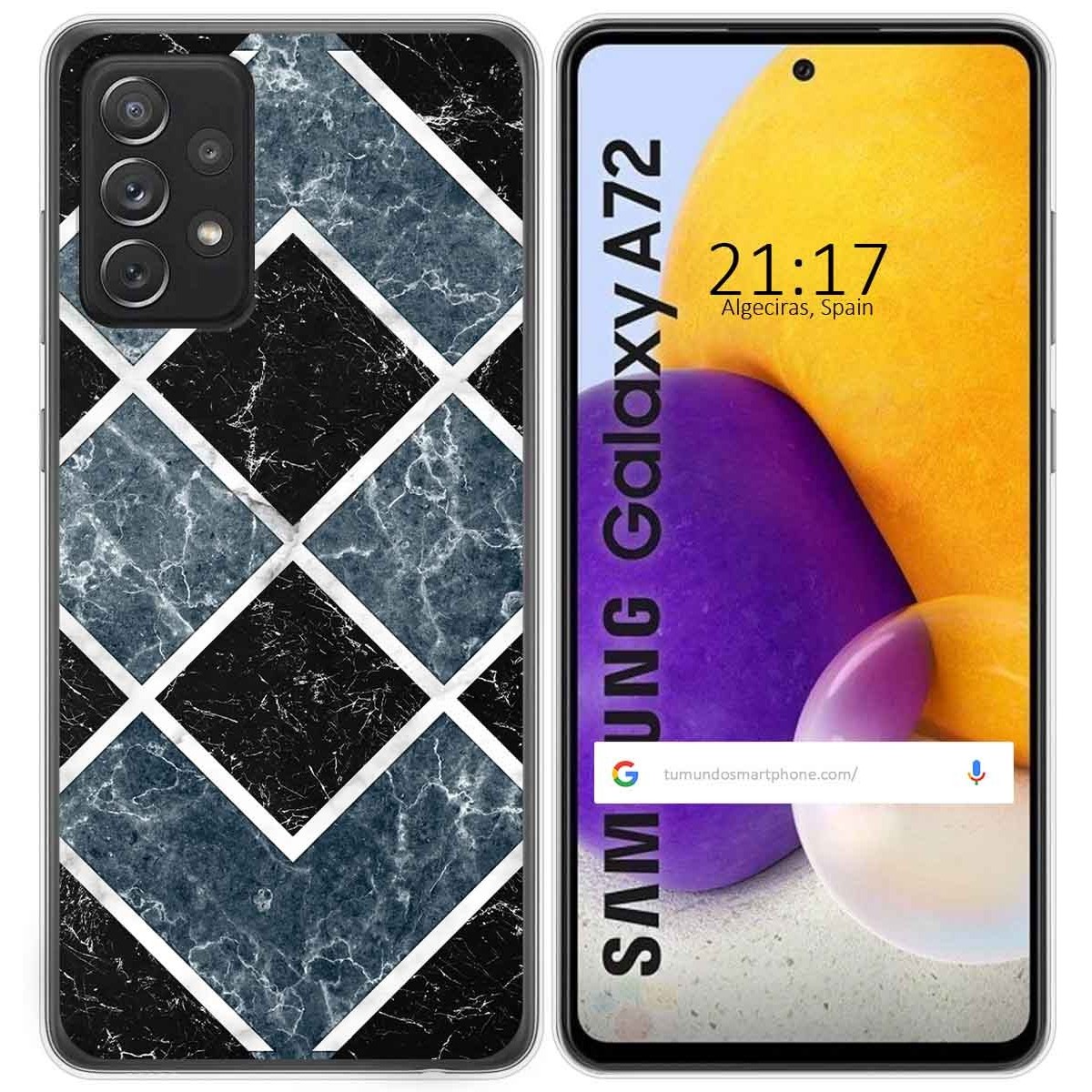 Funda Gel Tpu para Samsung Galaxy A72 diseño Mármol 06 Dibujos