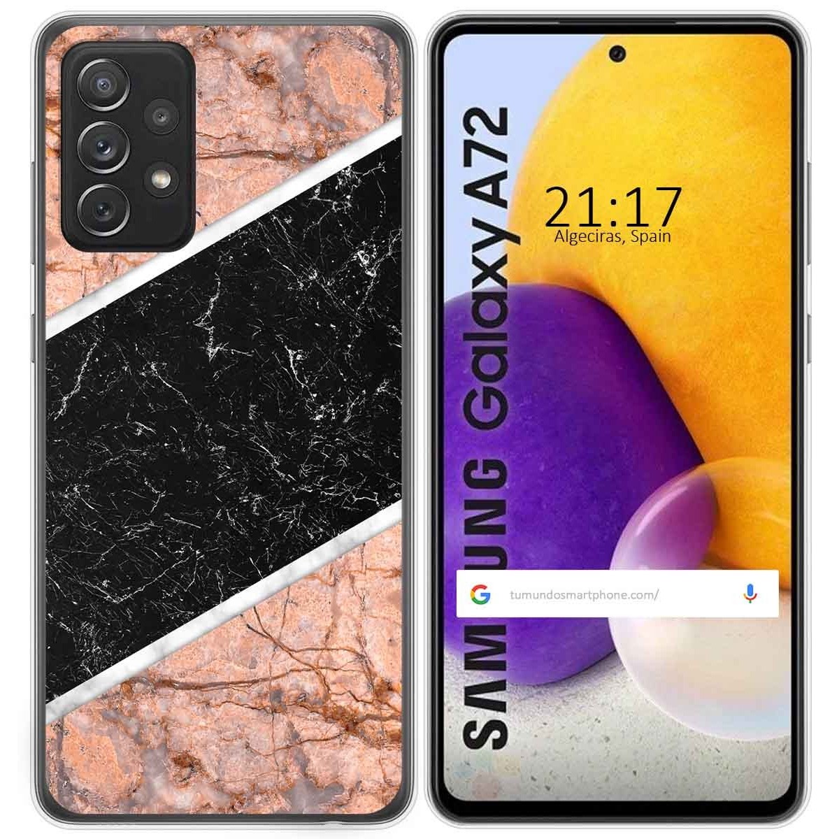 Funda Gel Tpu para Samsung Galaxy A72 diseño Mármol 07 Dibujos