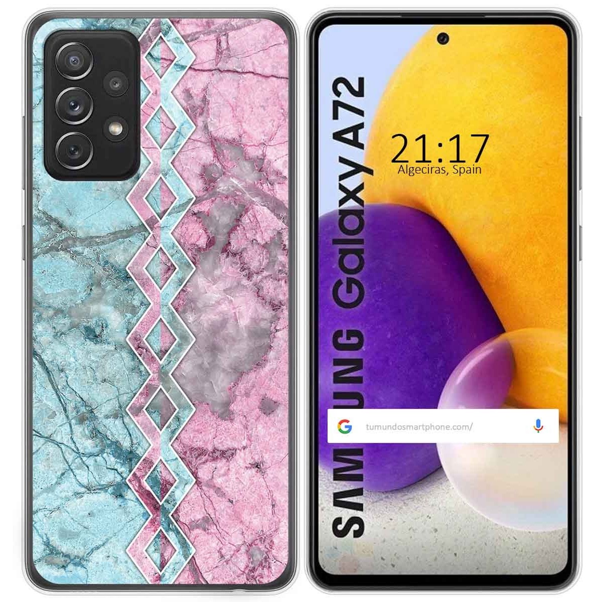 Funda Gel Tpu para Samsung Galaxy A72 diseño Mármol 08 Dibujos