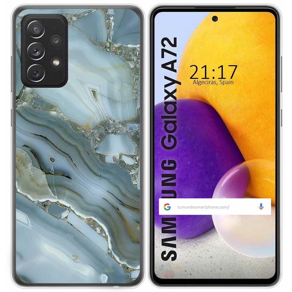 Funda Gel Tpu para Samsung Galaxy A72 diseño Mármol 09 Dibujos