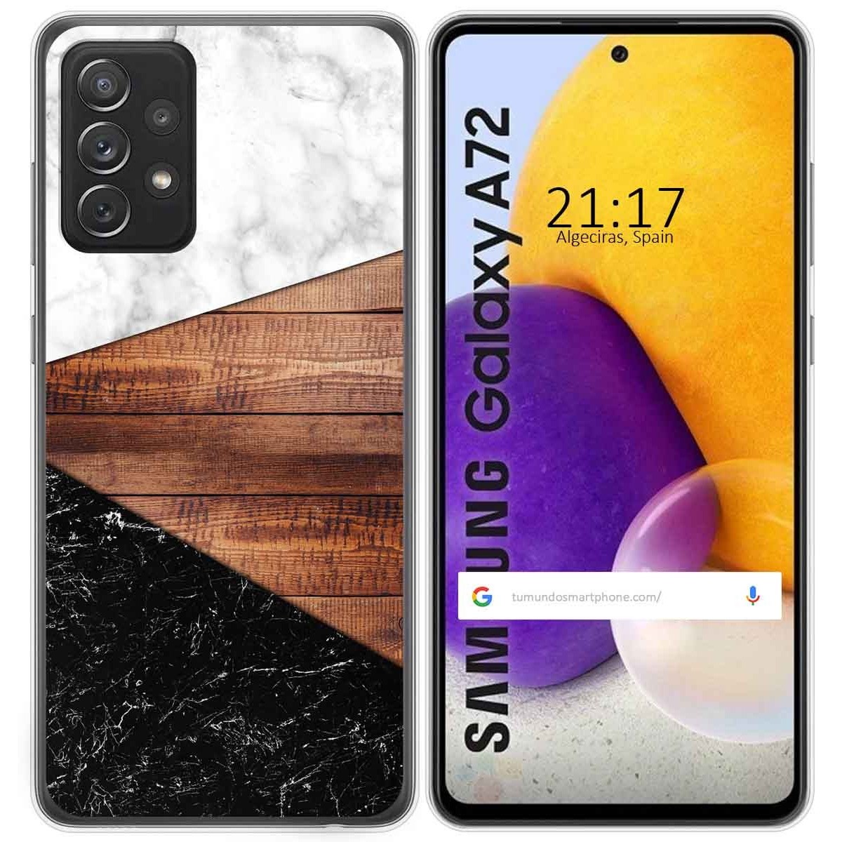Funda Gel Tpu para Samsung Galaxy A72 diseño Mármol 11 Dibujos