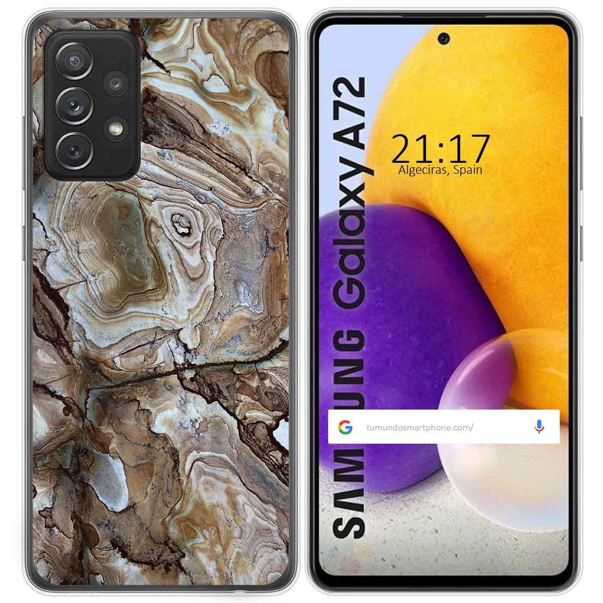 Funda Gel Tpu para Samsung Galaxy A72 diseño Mármol 14 Dibujos
