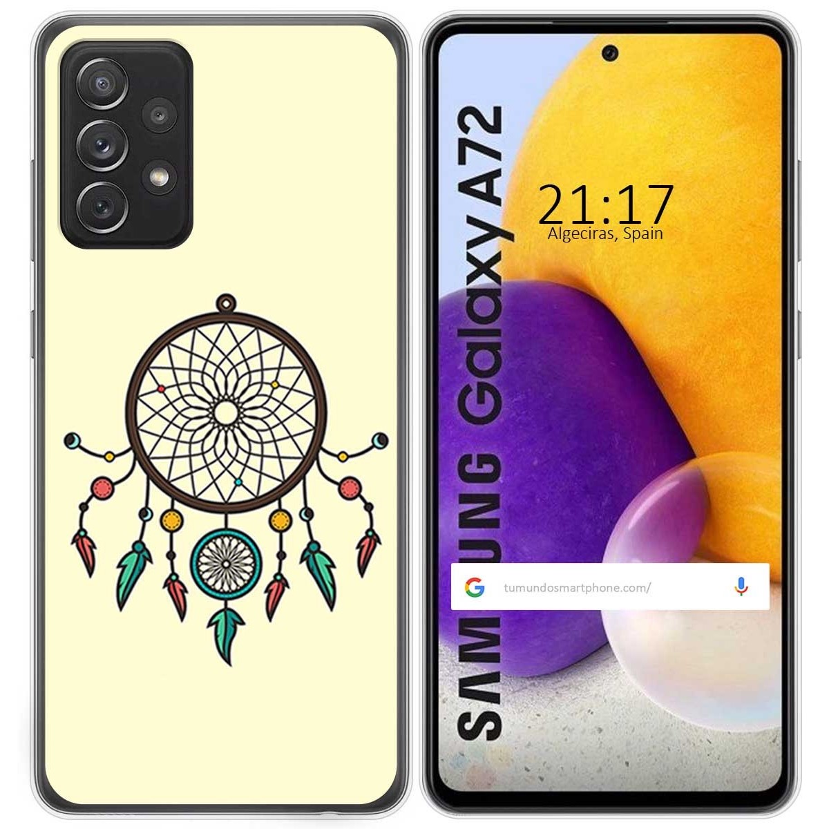 Funda Gel Tpu para Samsung Galaxy A72 diseño Atrapasueños Dibujos