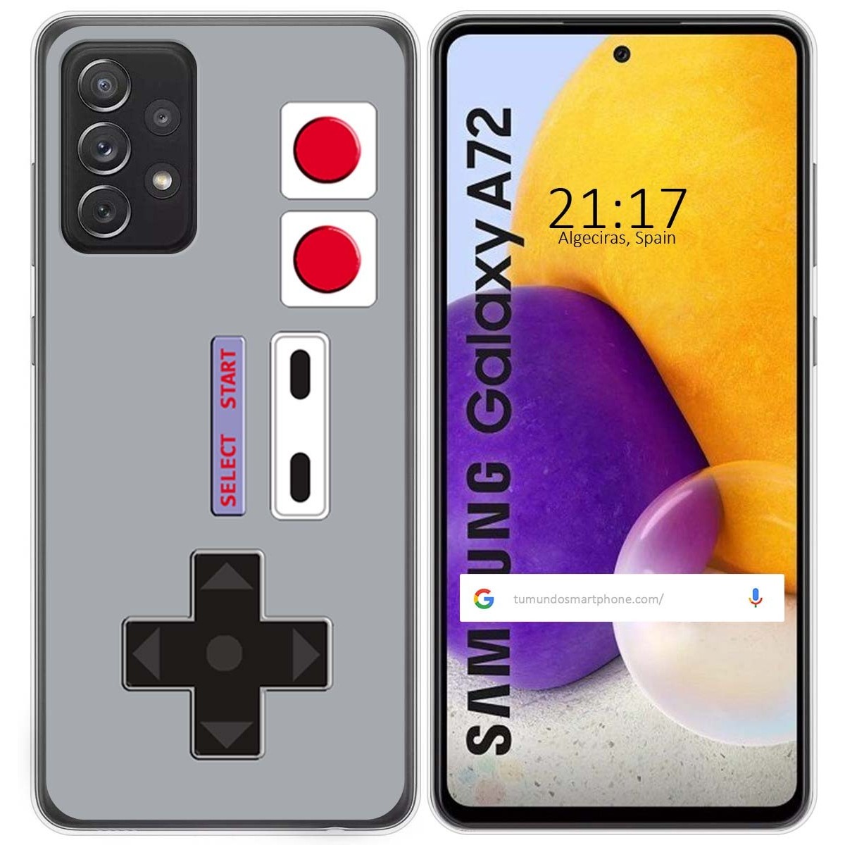 Funda Gel Tpu para Samsung Galaxy A72 diseño Consola Dibujos