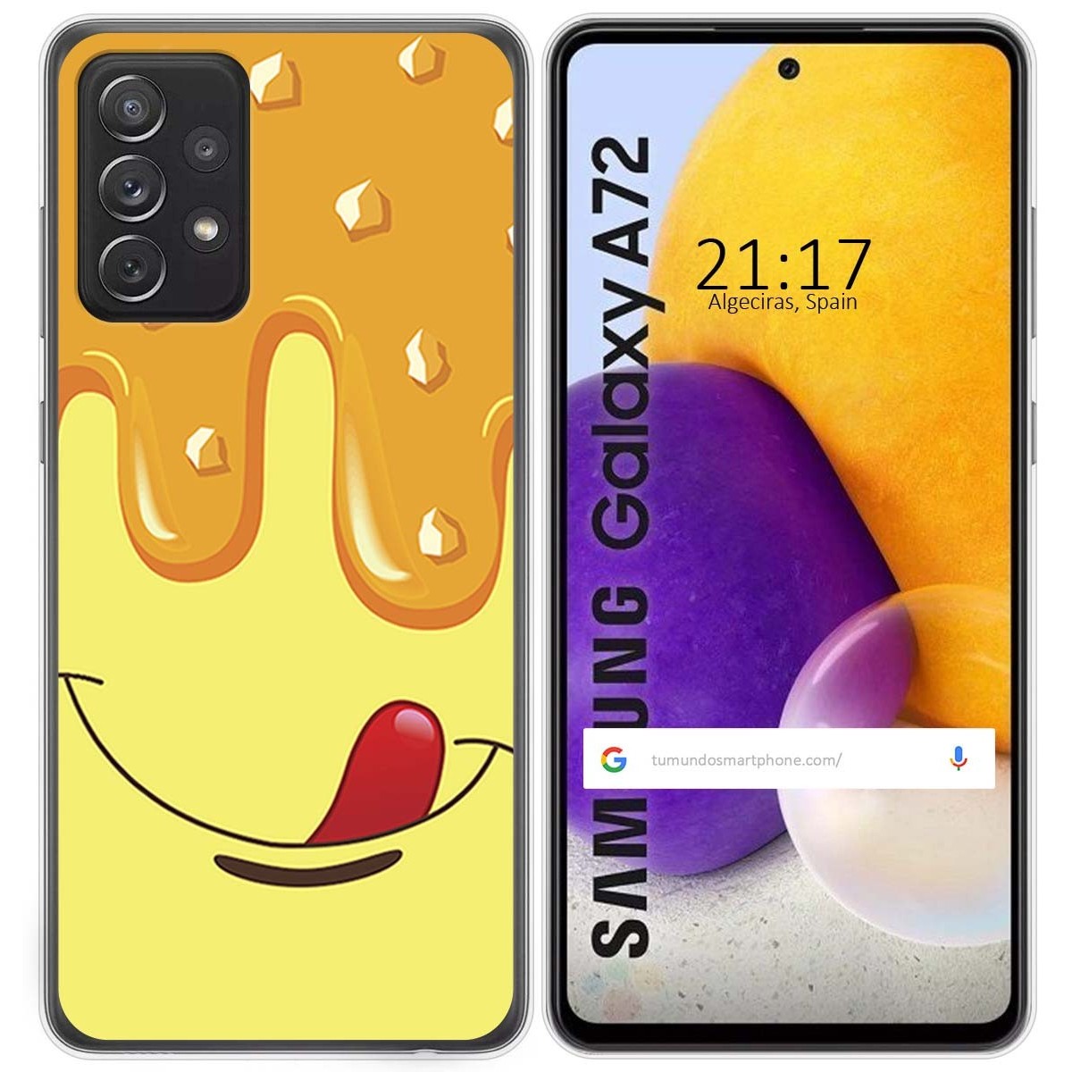 Funda Gel Tpu para Samsung Galaxy A72 diseño Helado Vainilla Dibujos