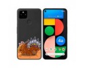 Funda Gel Transparente para Google Pixel 4a diseño Bufalo Dibujos